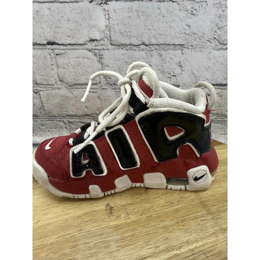 Nike Air More Uptempo  Bulls' Varsity Red/White/Black‎ DB2874-600 Kid's US 10.5C